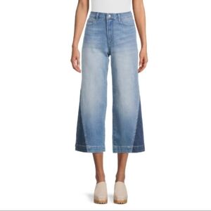 Time and Tru Women's Wide Leg Panel Jeans